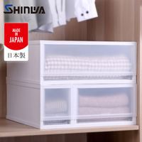 日本原装进口伸和抽屉式收纳箱柜婴儿衣服储物箱透明塑料收纳盒_250x250.jpg