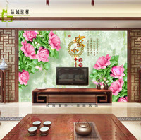 3D瓷砖背景墙3D中式客厅3D电视背景墙玉雕牡丹荷花家和富贵_250x250.jpg