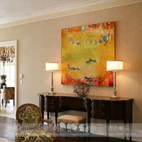 现代美式手绘抽象油画沙发背景墙挂画客厅书房卧室玄关艺术挂画_250x250.jpg