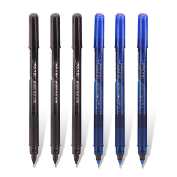 直液式走珠笔针管式中性笔 0.5黑色签字笔碳素笔彩色水笔批发