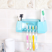 创意强力粘贴式牙膏牙刷架 浴室洗漱用品收纳架_250x250.jpg