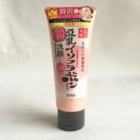 日本SANA莎娜豆乳Q10女温和保湿泡沫洁面乳卸妆洗面奶粉红色瓶_250x250.jpg