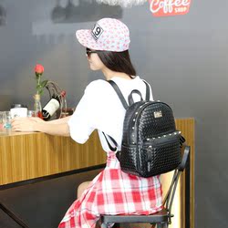 2016新韩版PU新款双肩包女包学生书包背包旅行包休闲潮女士包包