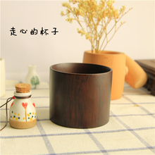 日式酒杯茶杯个性定制杯奶茶杯牛奶杯 儿童木碗户外水杯星巴克杯