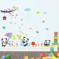 可爱卡通贴画熊猫竹子装饰贴儿童房墙贴幼儿园3d立体可移除墙贴纸_250x250.jpg