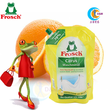 德国原装进口Frosch/菲洛施柑橘洗衣液1.8L补充装白色浅色专用