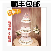 包邮欧式创意铁艺蛋糕架蛋糕糕点盘婚庆三层生日多层点心甜品架