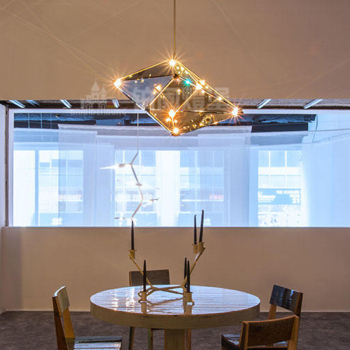 北欧后现代餐厅创意个性时尚大气酒店高档灯具客厅玻璃钻石吊灯