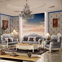 欧式真皮沙发 法式实木雕花奢华酒店客厅123组合 新古典美式家具_250x250.jpg