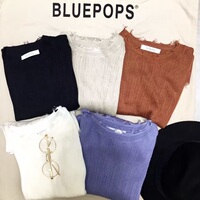 现货韩国代购  bluepops纯色气质针织微透打底衫 打底衫 女_250x250.jpg